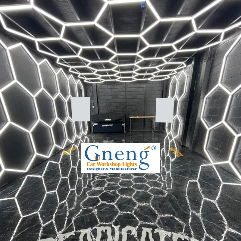 Interior Design Diy Assembled Led Hexagon Light Shop Barber Hotel Studio Lighting Equipment