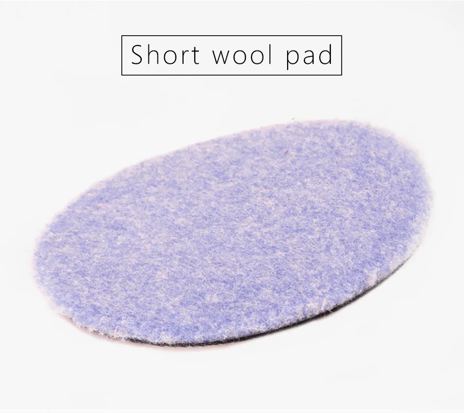 SPTA 6 Inch High Quality  Short Lambs Wool Polishing Buffing Pad For Car Detailing Waxing Polishing Buffer