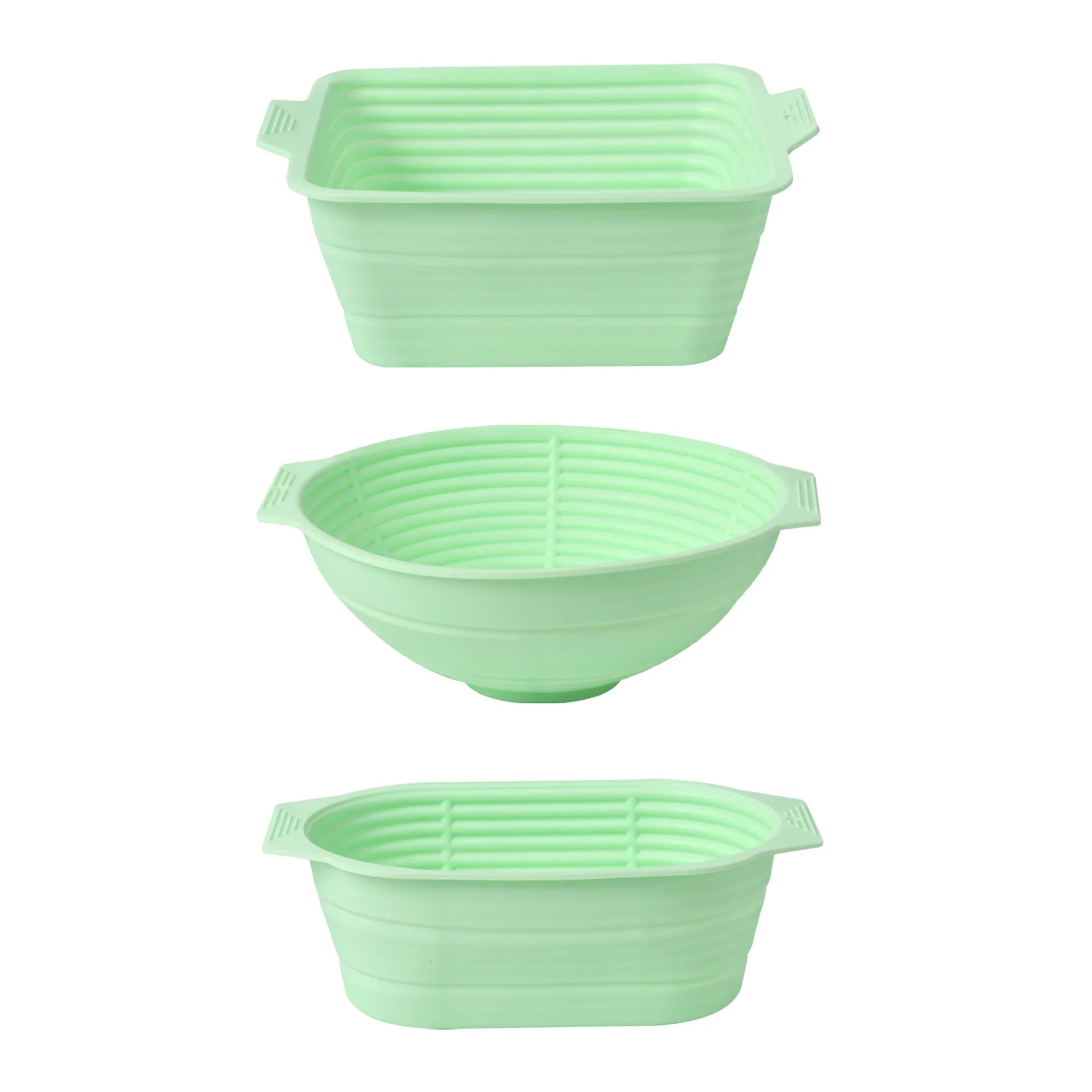 Silicone Fermentation Home Oven Baking Dough Bowl Folding Large Capacity Bread Fermentation Basket Container