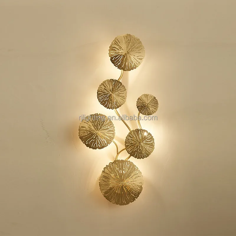 Metal Simple Personality Aisle Bedroom Head Wall Lamp Golden Postmodern Led Living Room Decorative Indoor Iron Stainless Steel