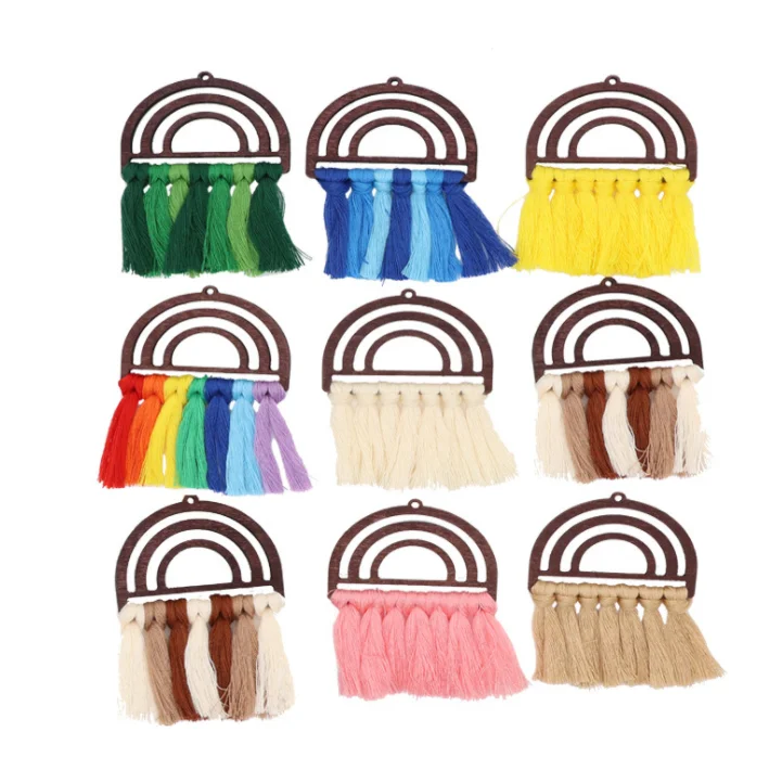 New hot sale Vintage Leather Tassels jewelry accessories jewelry findings earrings accessories DIY key buckle