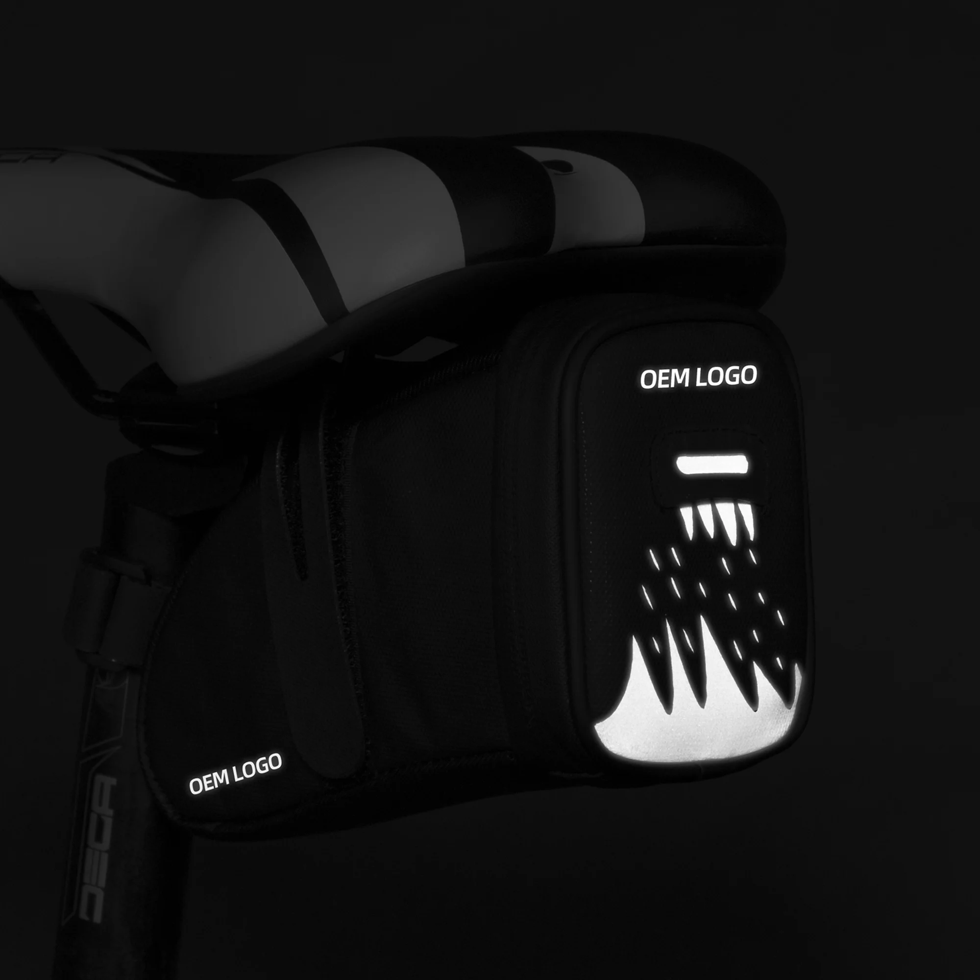 ASRQGOAL Wireless control led warning turn signals indicator bike cycling saddle bag pack tail bag vest with led light