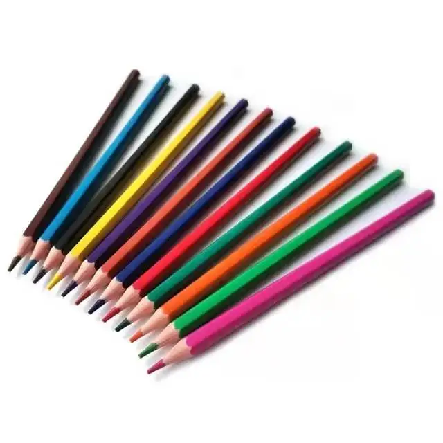 High Quality 12 Color Pencil Custom Color Pencil Set Paper Box Coloring Wooden Pencil For Kids