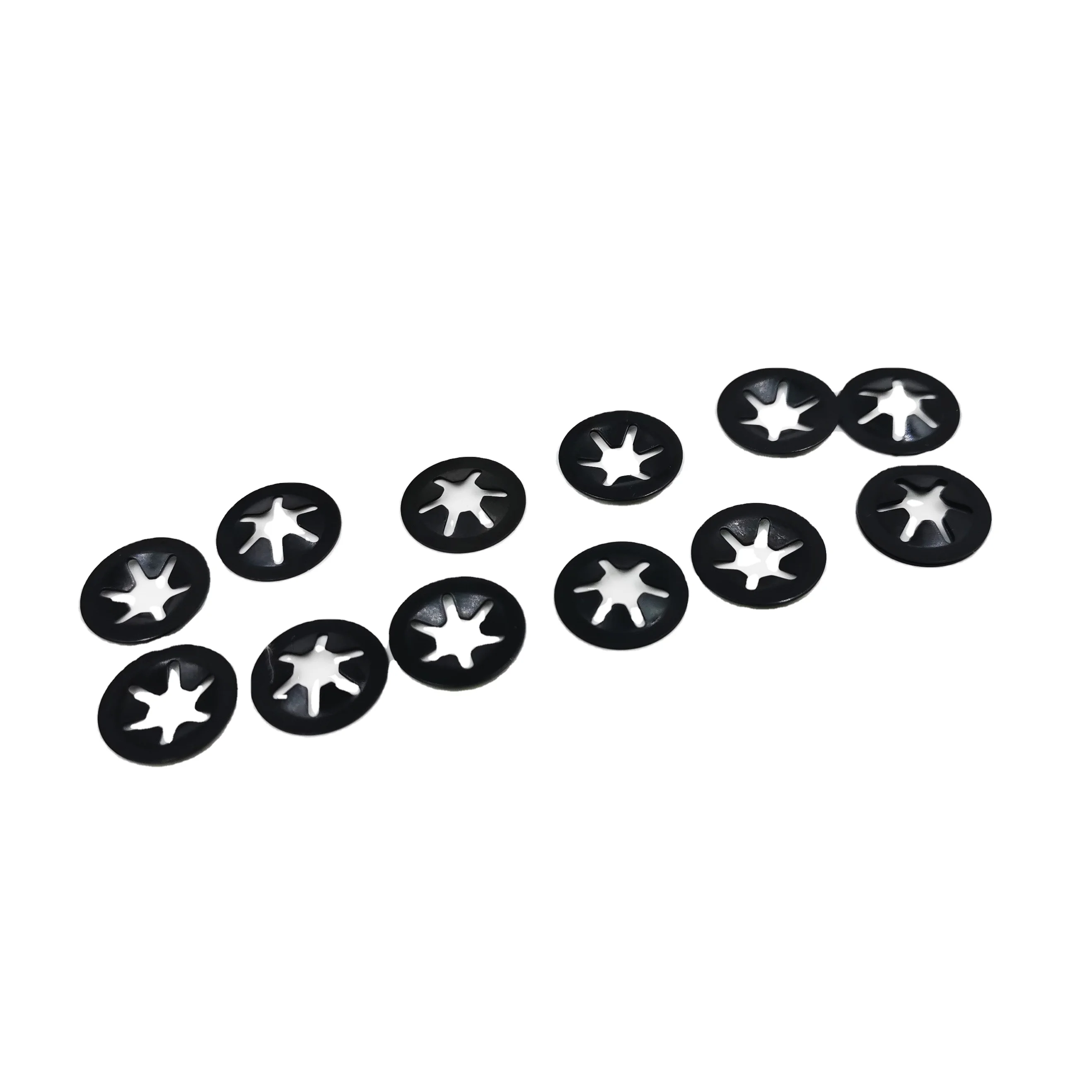 Black star lock washer push on retainer 5*14 fasteners retaining washer for shaft Black Starlock Internal Tooth Lock washers