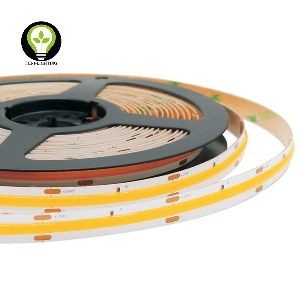 Конкурентоспособная цена COB светодиодные полосы света 480 светодиоды/м 9,6 W/m CRI 90