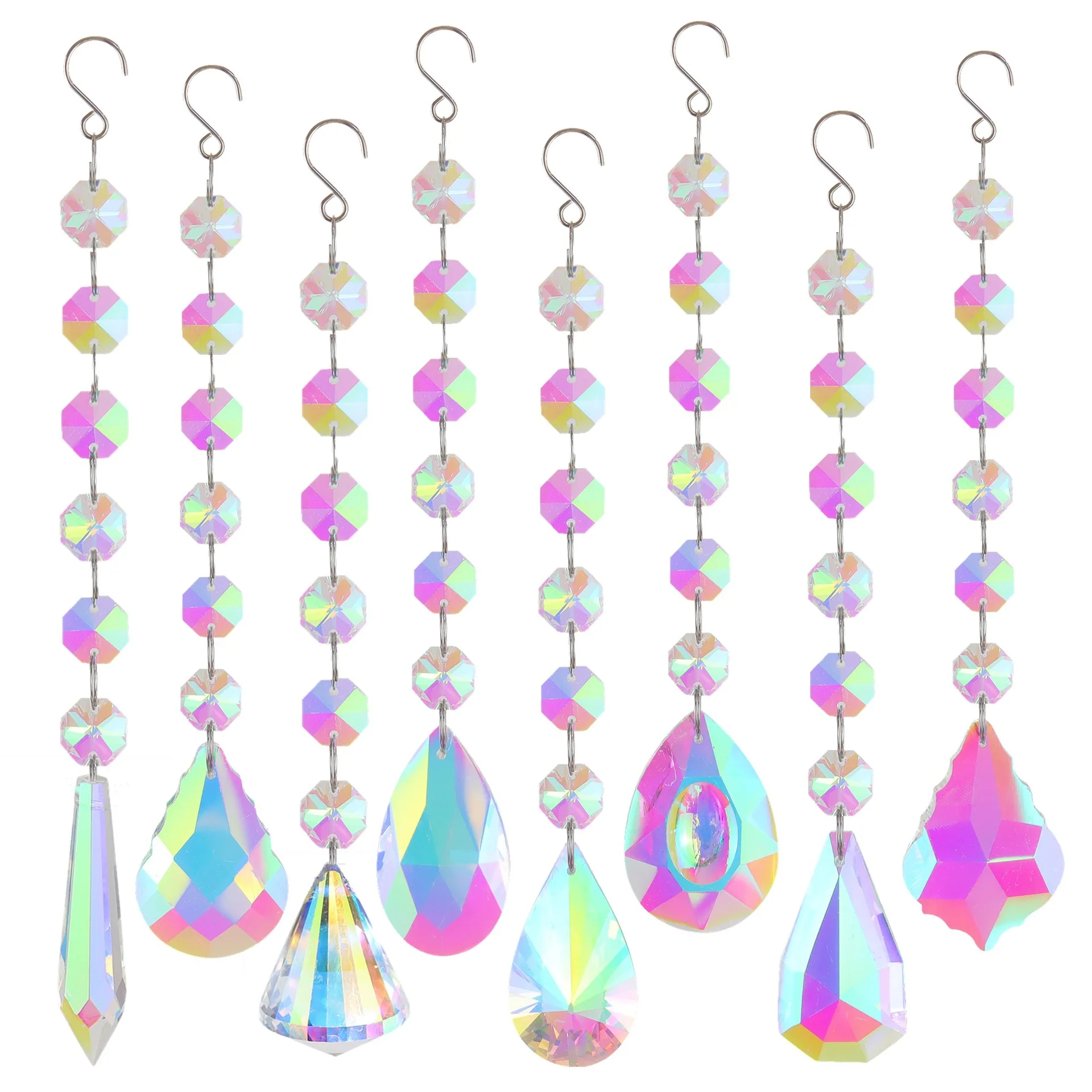 Honor of crystal Hanging Sun Catchers Prism Pendant diy ab Colorful K9 Glass Hanging crystal suncatcher prism sun catcher