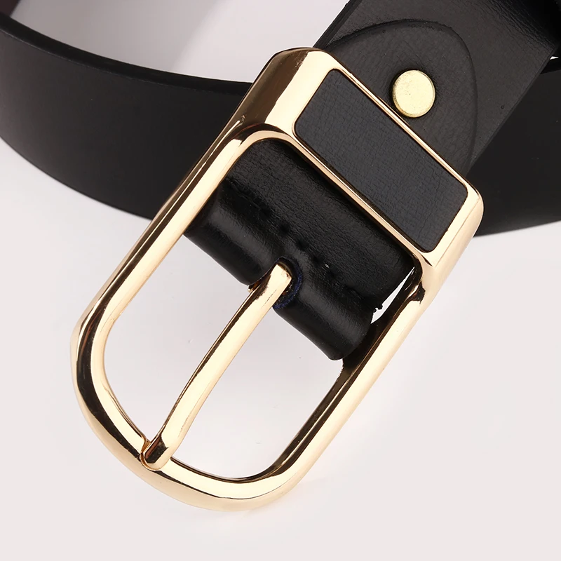 2021 Hot Double Sides PU Leather Reversible Belt Black and Brown Dress Belt Rotate Buckle Vintage Belt