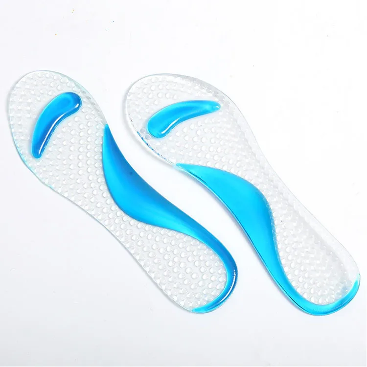 Factory cheap selling women shoes removable pu gel insole high heel gel pads