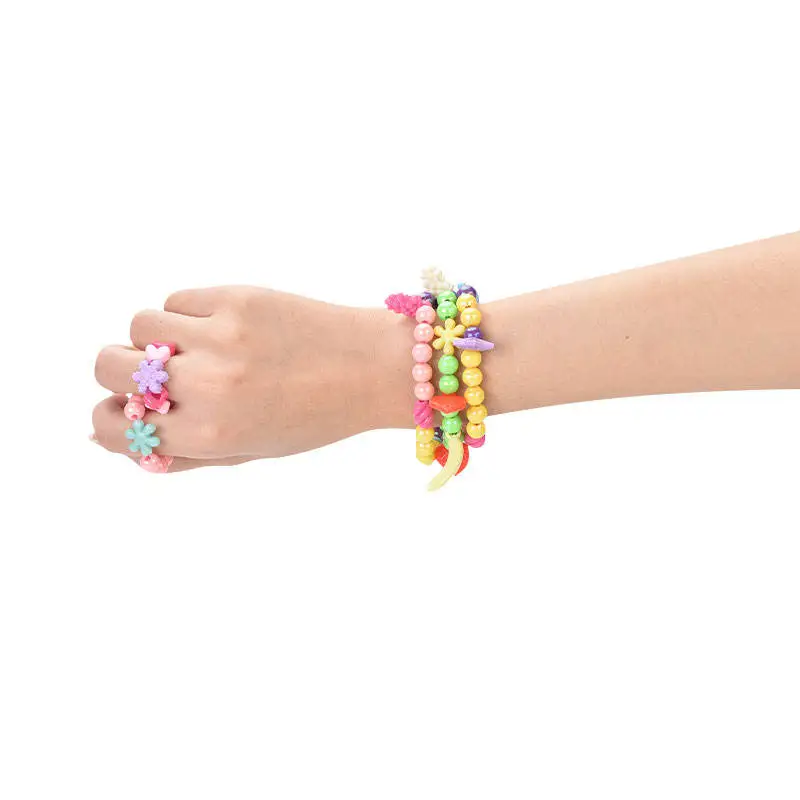Bestone Children DIY making bracelets creative hand rope child toys beaded jewelry educational toys