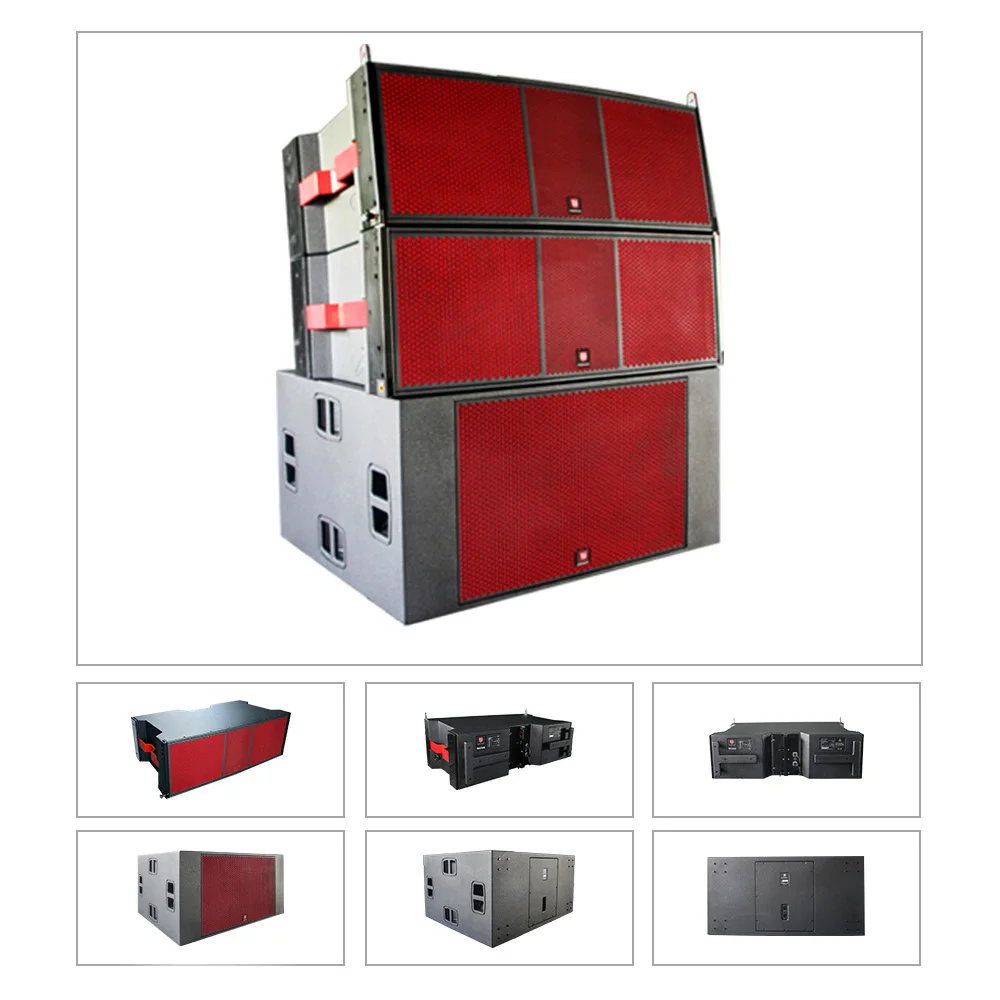 T.I Pro Audio portable passive wedding line array speaker 12 inch double 3 way sound system equipment