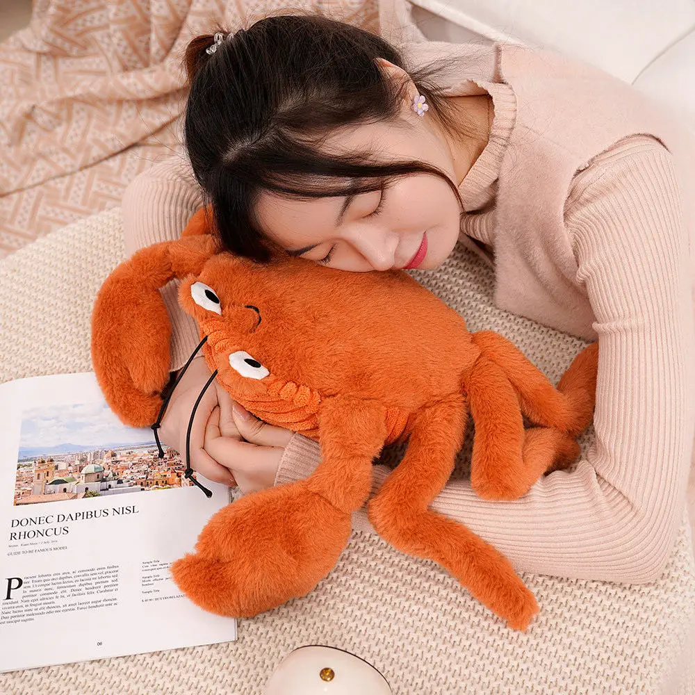 22Cm Free Sample Cute Bed Sleeping Pillow Stuffed Animal Plush Toy Lobster Crab Plush