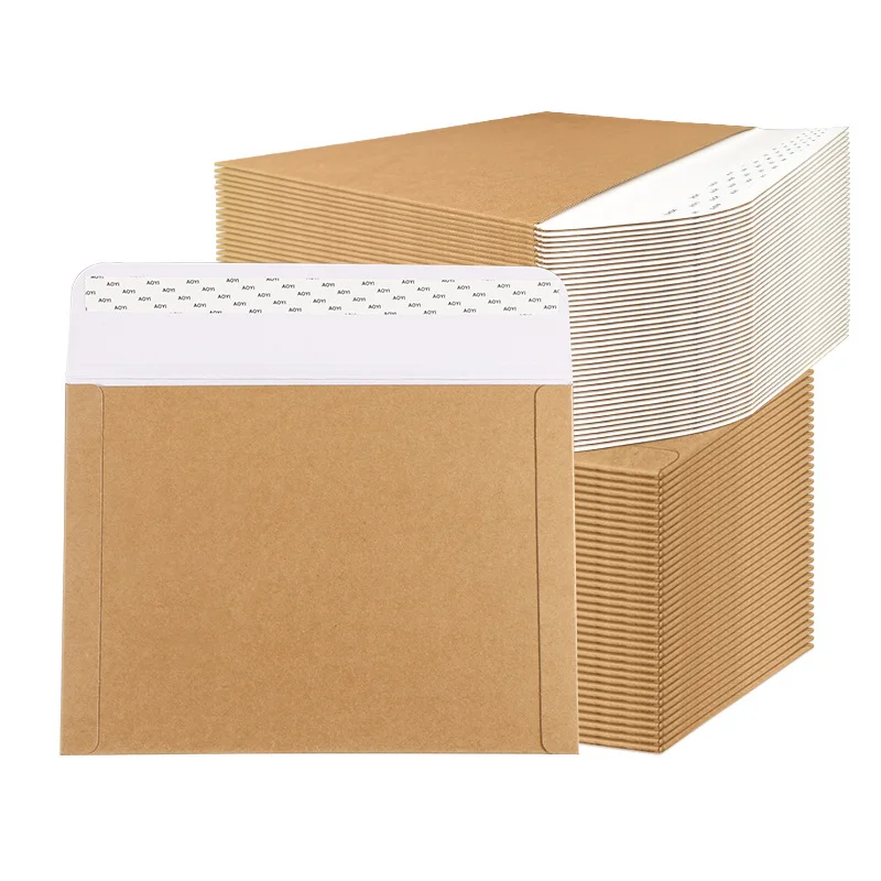 Do Not Bend  Rigid Mailers with Self Sealing Flap, Bulk Stay Flat Cardboard Envelopes   for Shipping Postcards
