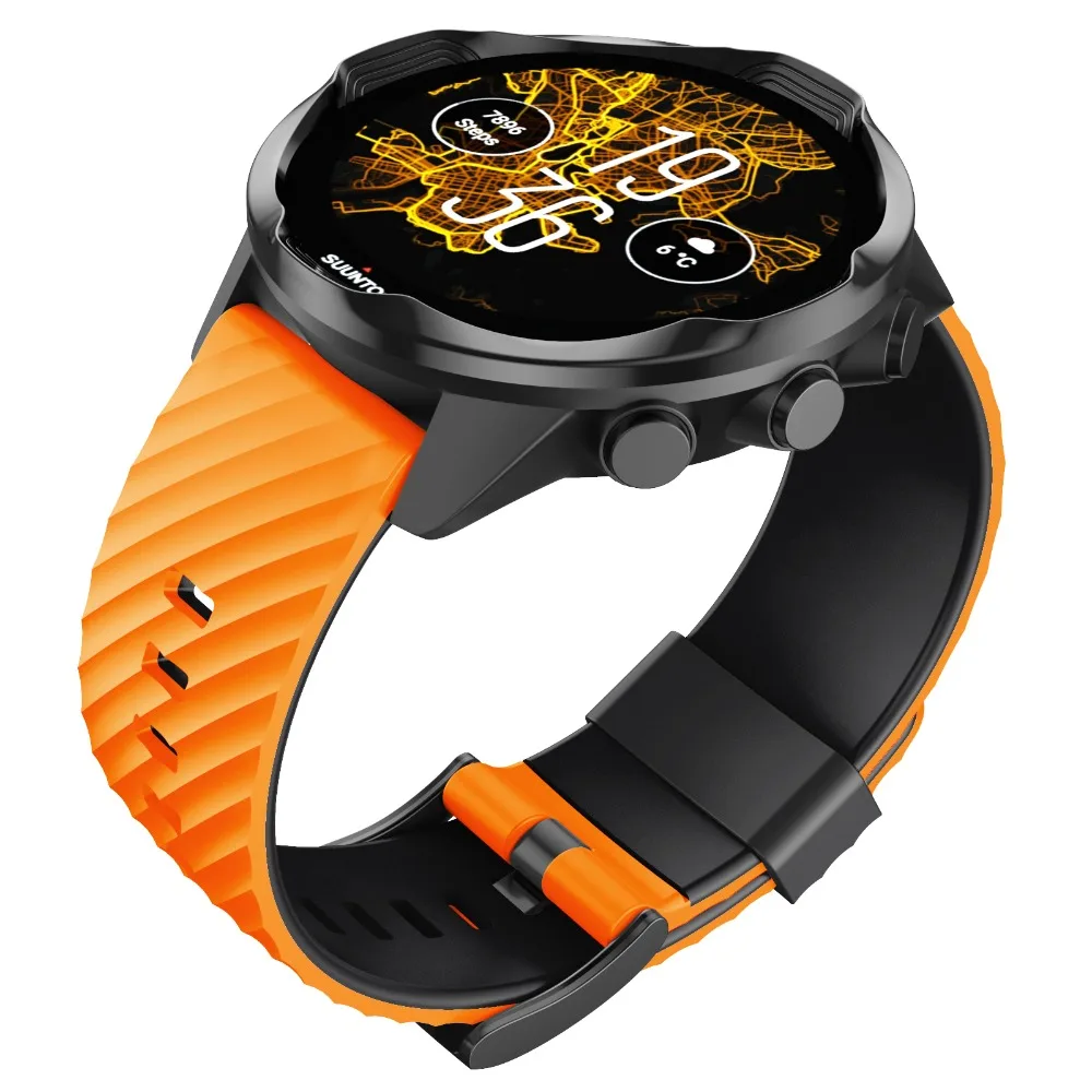 Сменный ремешок для Suunto 7/Suunto 9 мягкий силиконовый спортивный часов Baro/9 Spartan/9 GPS