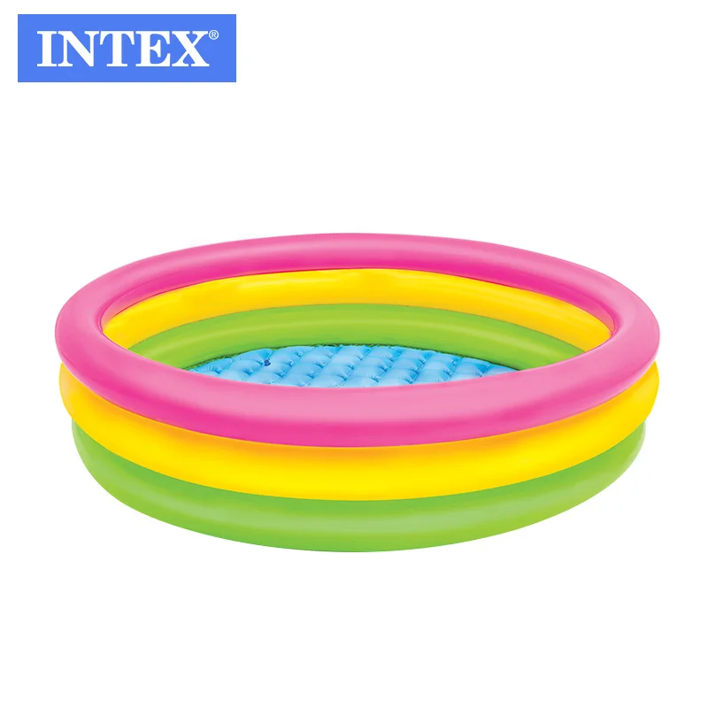 INTEX 57107 Outdoor Inflatable Pool Foldable Colorful Baby Pool Inflatable 3-color Ball Pool