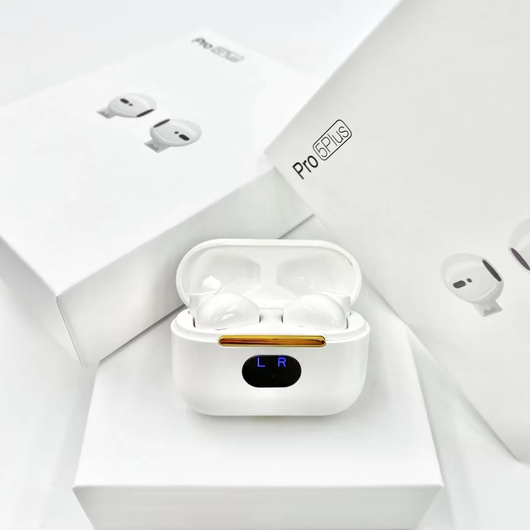 Mini Tws Pro 5 Plus Earbuds Wireless Earphone With Charging Case Led display