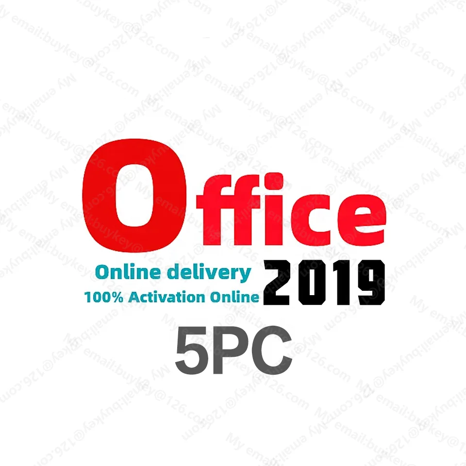 ms Office 2019 Professional Plus License Key for 5PC 100% Online Activation  Office 2019 Pro Plus Digital License Send by Email