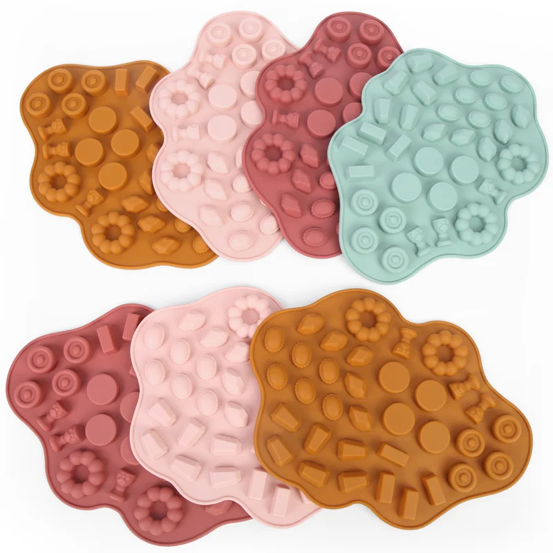 Высокое качество рождественские силиконовые 3D формы для Хэллоуина цветок ребенок медведь Луна кубик льда поднос силиконовая форма для торта шоколада