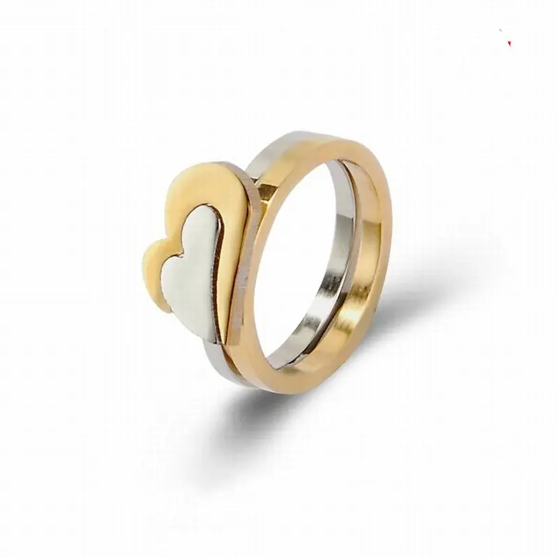 2020 в форме сердца из 14-каратного золота с покрытием обручальное кольцо самого современного дизайна для девочек изготовленные на заказ, ювелирное изделие для помолвки обручальное кольцо