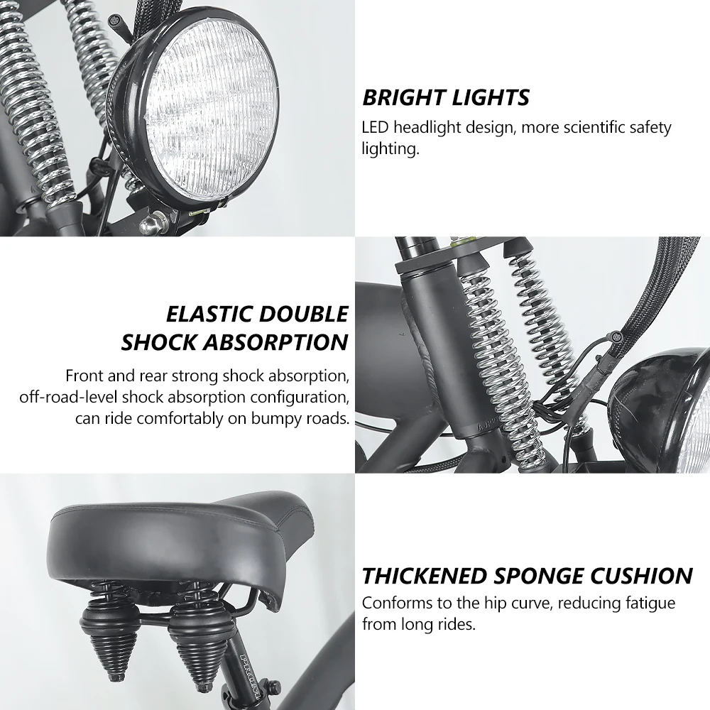 Factory 48V Powerful Disc Brake 18.3Ah Integrated Battery 2 Wheel Electric Bike Bicycle Hybrid