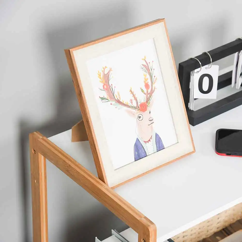 2023 New Products Kitchen Shelf Household Organizer Microwave Oven Rack Stand Wooden Storage Cabinet Shelves Display Racks