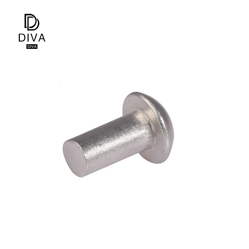 
solid rivet m4 Cold heading forming Wire drawing Flat head solid rivet 