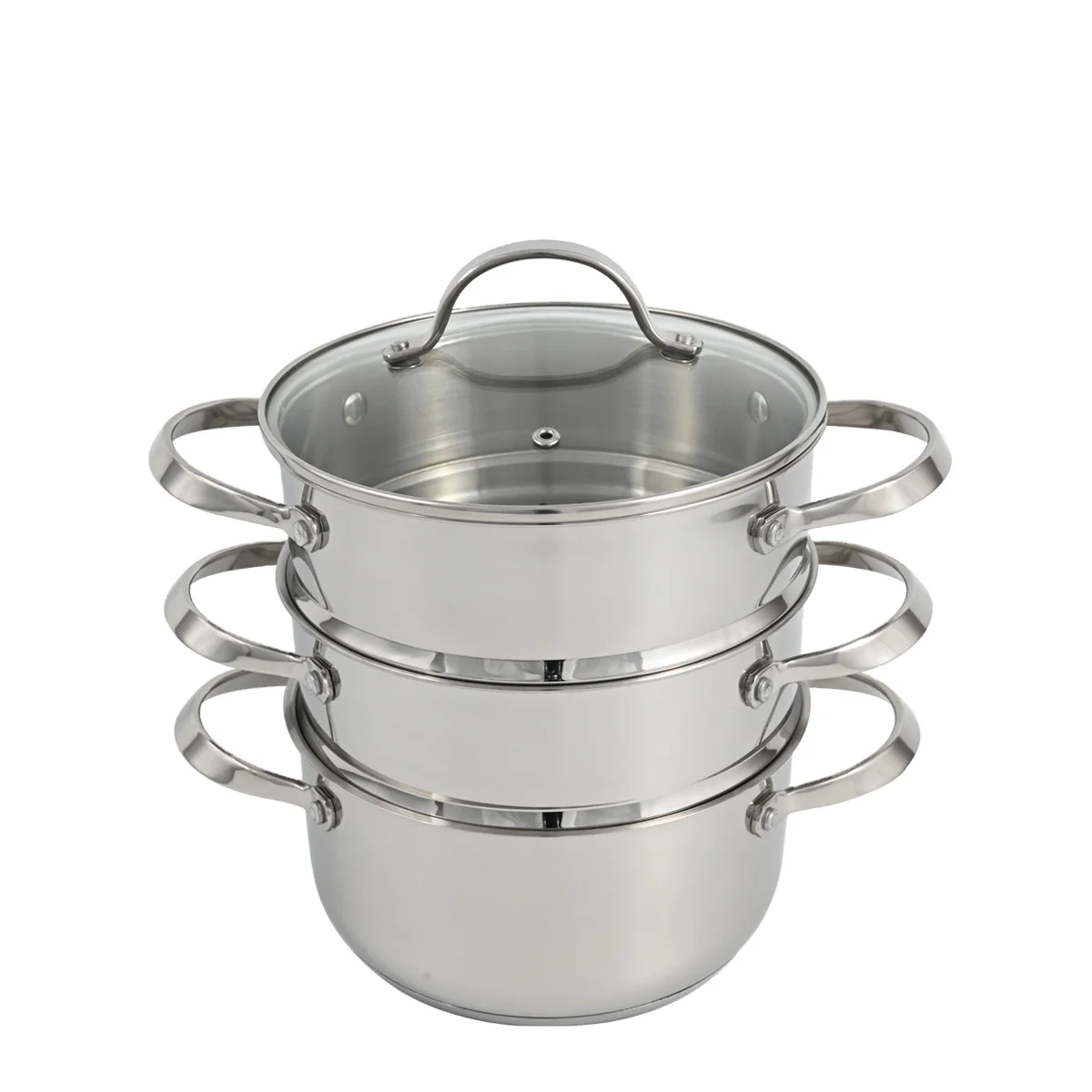 Home Cooking Stainless Steel dumpling Steam Pot 3 Tier Kitchen Cooking Tool steamer cooking pot