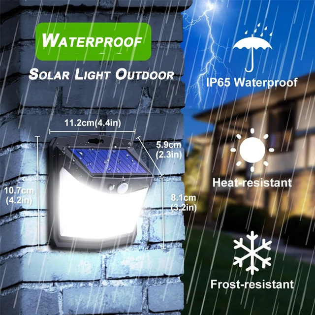 LED Solar Light PIR Motion Sensor Outdoor Solar Lamp IP65 Waterproof Wall Light Solar Sunlight Powered Garden street light