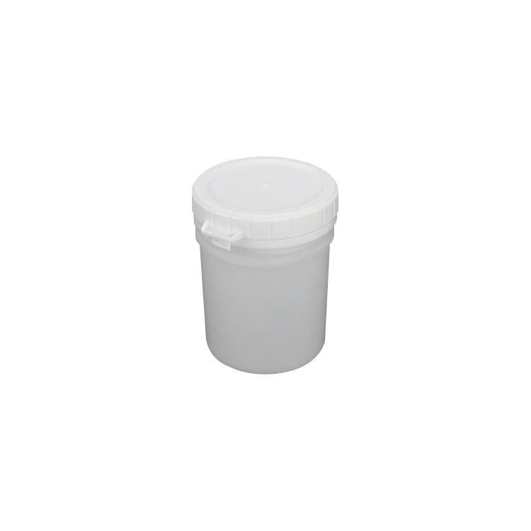 
PP 600ml vegetables salad storage white round plastic can 