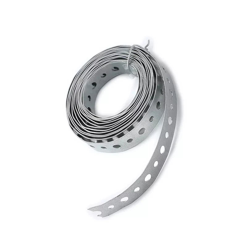 Connection Strap Galvanized Metal Perforated Plumbers Tape Metal Hanger Strap
