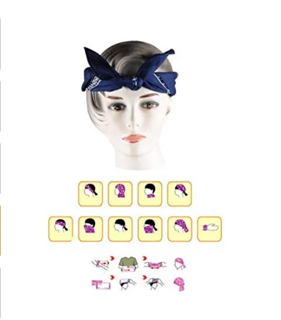 Бандана в стиле хип-хоп для мужчин и женщин, 100% хлопок, квадратный шарф с принтом пейсли, 55 х55 см