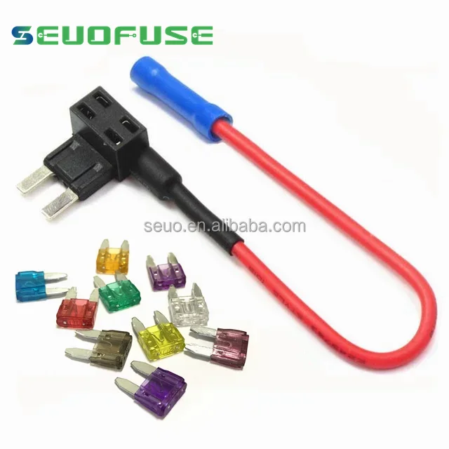 12V Car Add-a-Circuit Fuse Tap Mini with 1A-50A mini Fusibles Car Fuse Holder