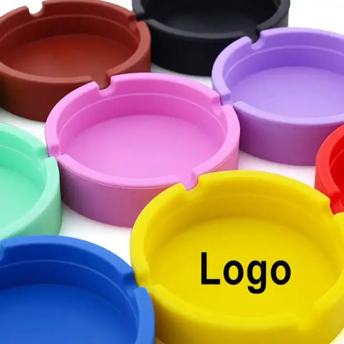 YLX Hot sale free Custom Logo Shatterproof and heat-resistant Silicone cigar Ashtray