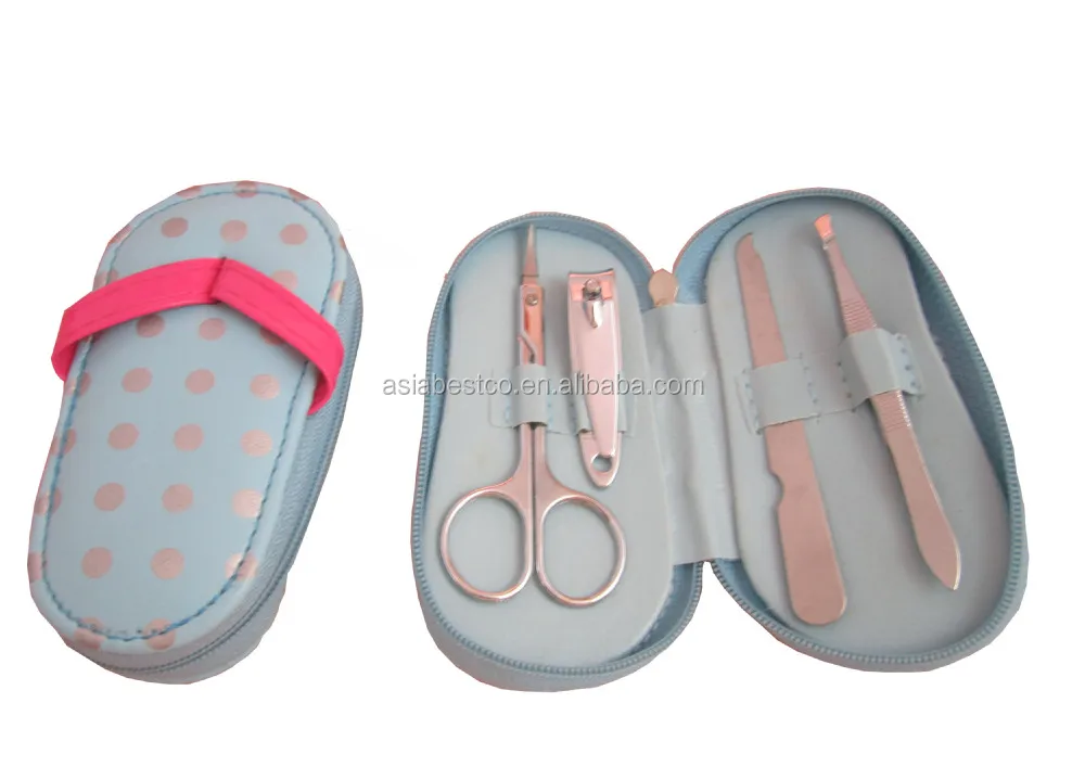 Promotional Gift Flip-flops Manicure Set / Nail Care Set