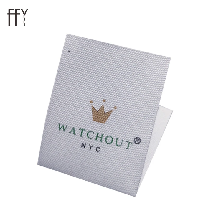Custom Clothing Woven Labels Personalized Garment Care Neck Label With Sizes For Clothes