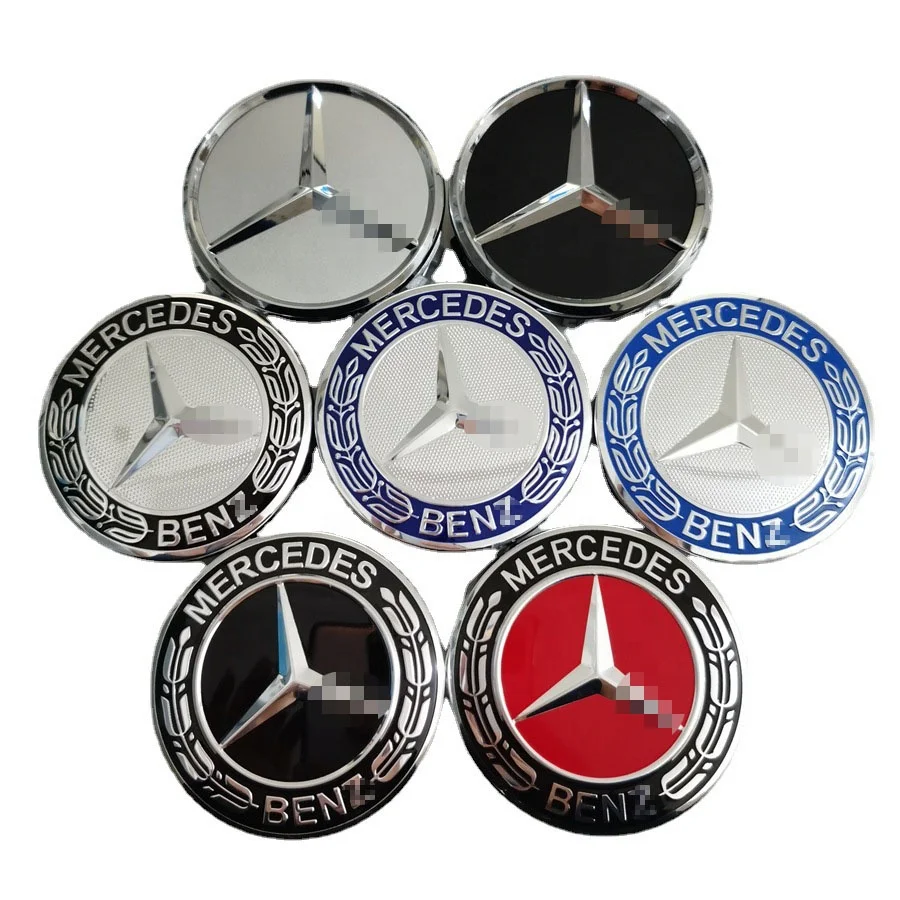 75 мм глянцевые колпачки для колесных дисков с логотипом автомобиля Эмблема Mercedes Benz G M R S аксессуары