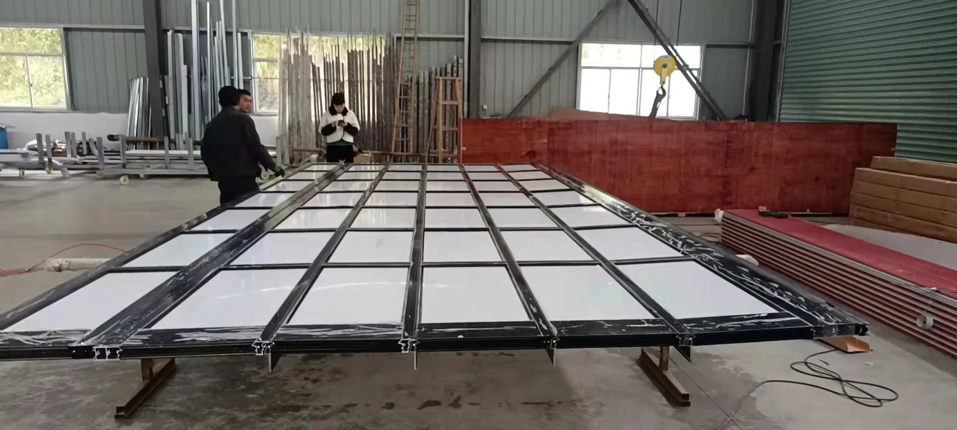 Auto Transparent Glass Sectional Garage Door High Lift Sliding Door Villa Smart Overhead Folding Garage Doors Wholesale Prices
