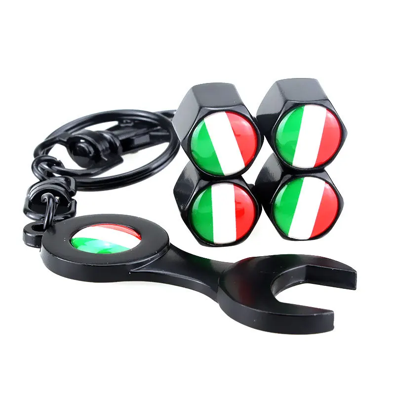 
High Quality copper custom logo bicycle motorcycle car tire valve caps with wrench 