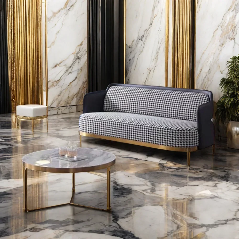 Gold Luxury Cheap Nordic Modern Wholesale Metal Sofa Home Sets Velvet Furniture Waiting Lounge Living Room Accent Chairs