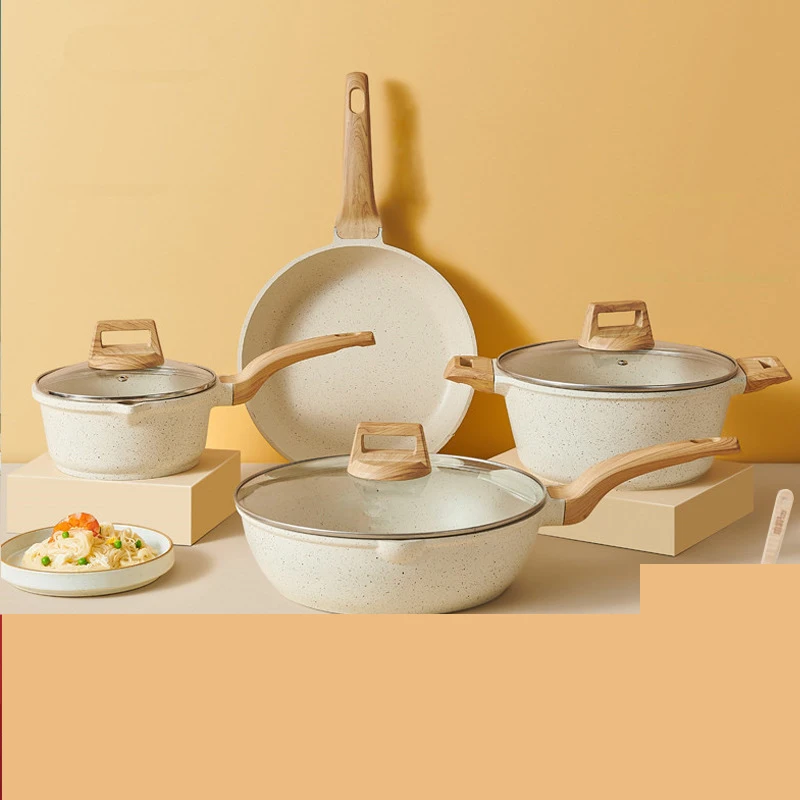 Многофункциональная алюминиевая кухонная посуда набор посуды с антипригарным покрытием кухонной