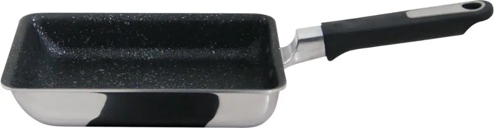 Japan high heat conductivity non-stick aluminum stainless steel frying pan for high output induction stove