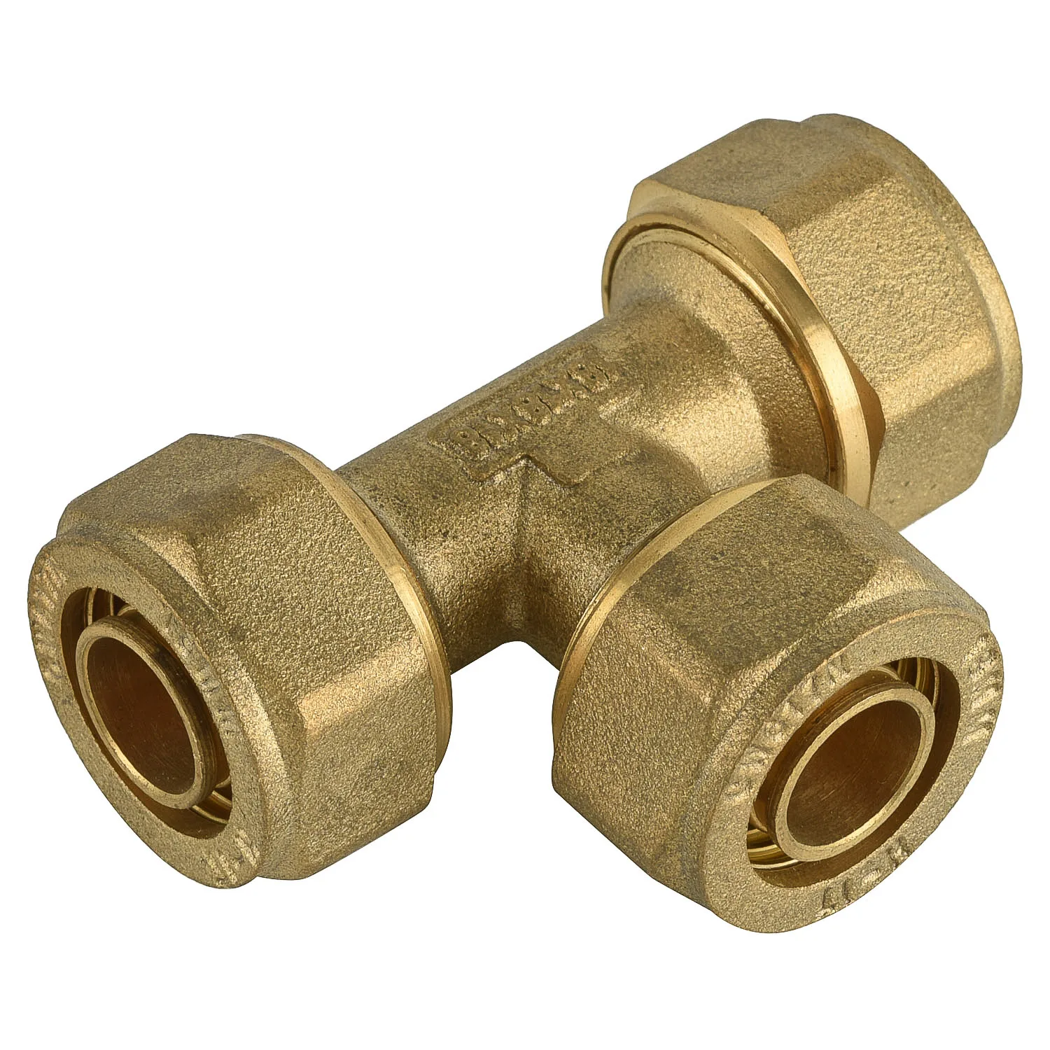 Pex pipe fittings brass compression fittings copper oring connector Tee