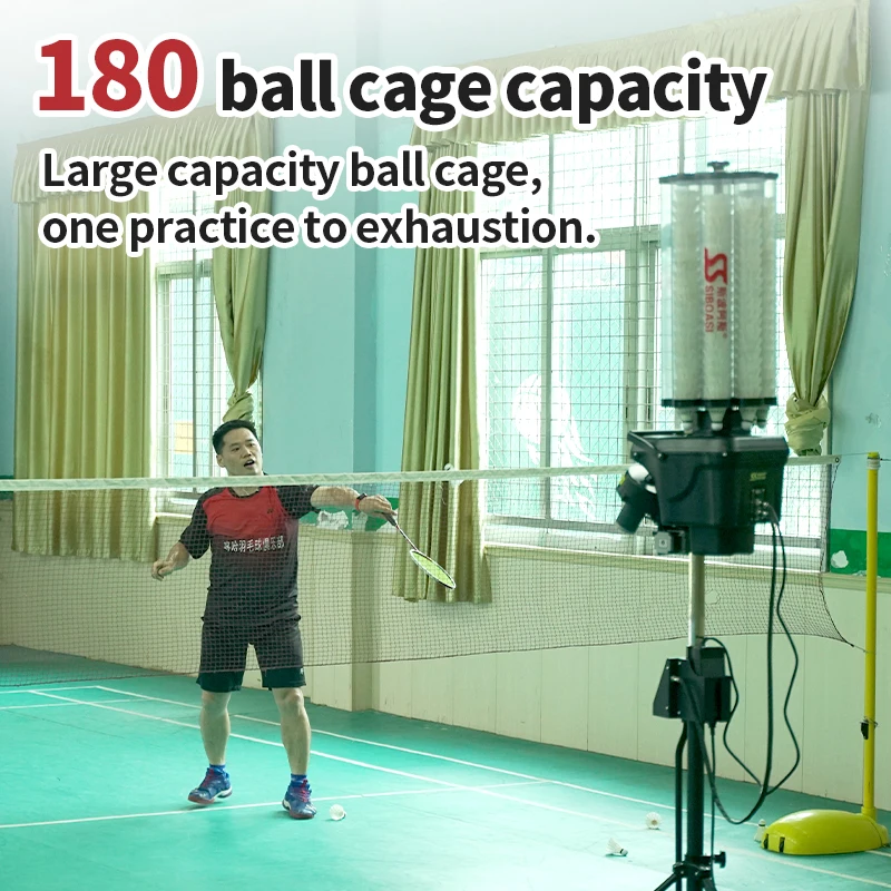 Intelligent Badminton Automatic Service Machine Professional Training Machine with Battery Badminton Machine