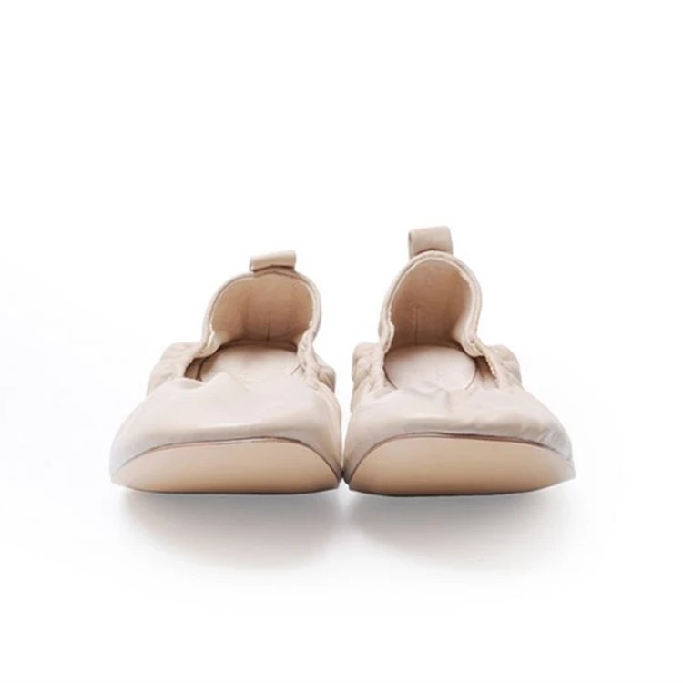 
Fashion Casual Shoes Rubber Sole Egg Roll Women Flat Ladies Roll Up Shoes 