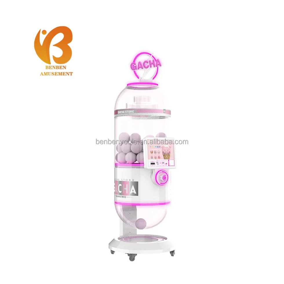 Amusement Center Coin Operated Capsule Kids Play Toy Vending Machine Custom Capsule Suspension Gashapon Gift Machines Gashapon