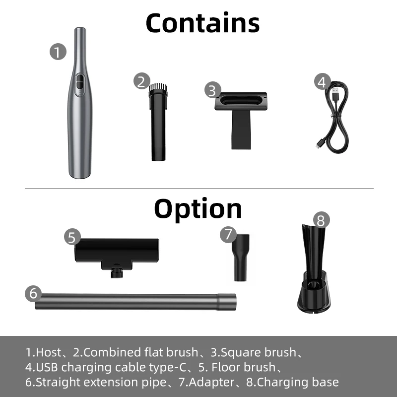 Dual Use Car Vacuum Cleaner Cordless Mini Vacuum Cleaners Floor Care For Home