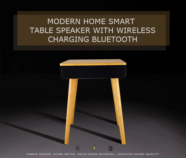 Audmic/OME Factory Hot Selling Home Studio Built in Battery Bluetooth Wireless Sound Charging Stereo Sound Table Speaker