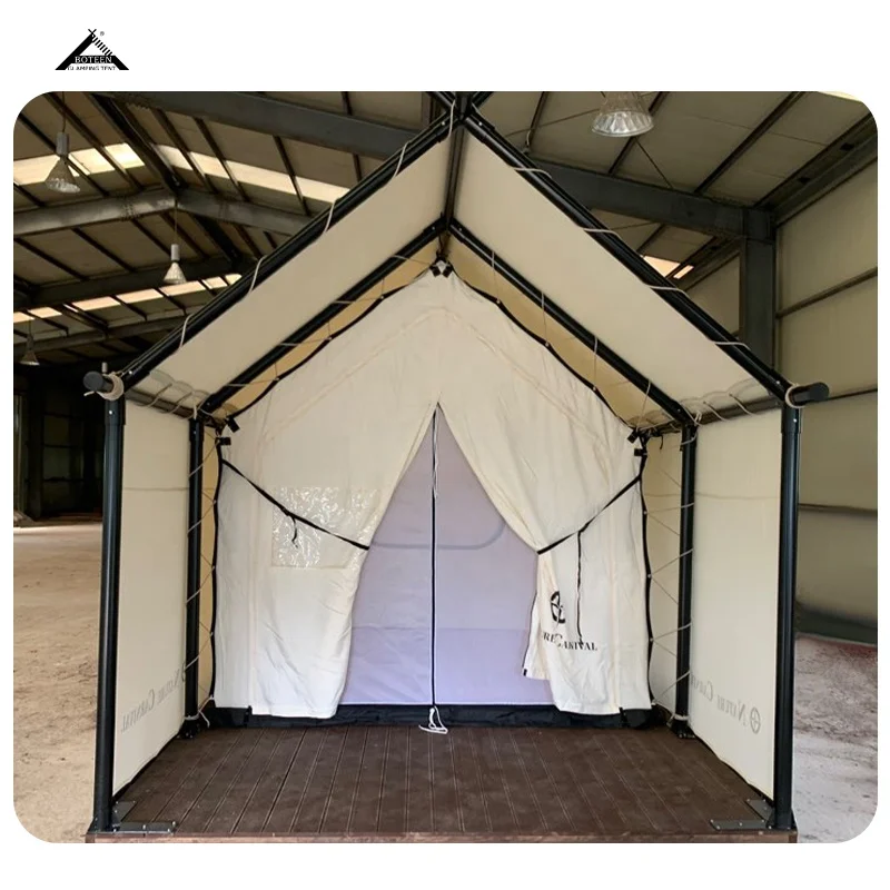 BOTEEN Outdoor Camping Hotel Rain Proof Camping Tent Safari Tents All Season With Sanitairy