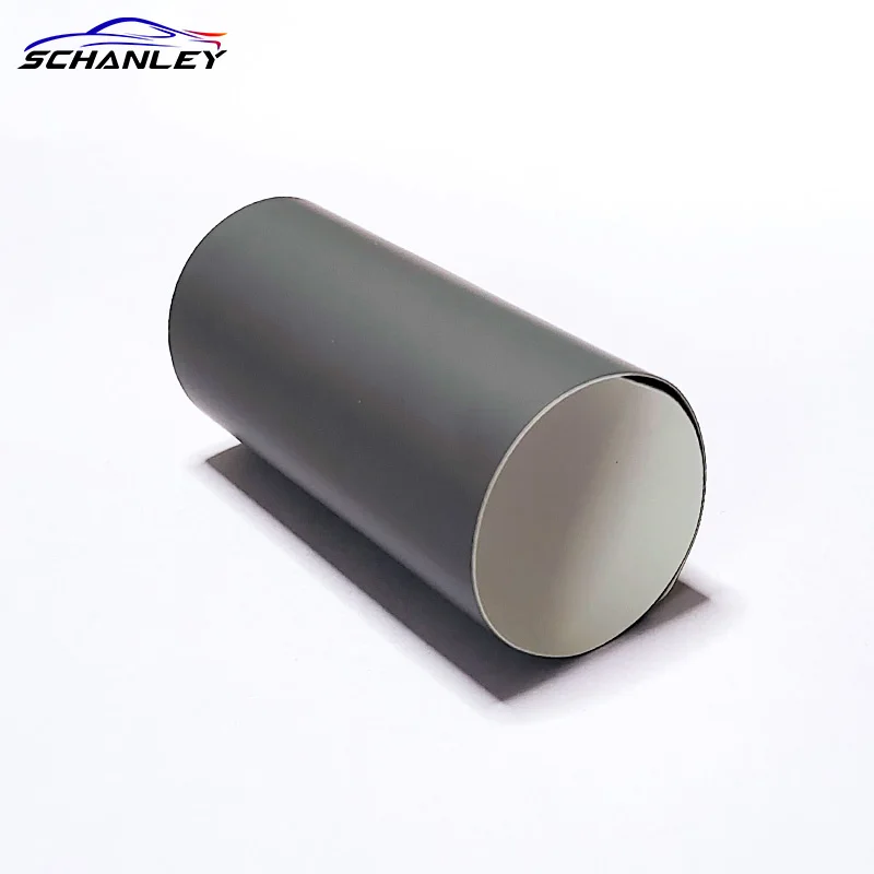 SCHANLEY Low-viscosity glue ultra-matte protective sticker Polyethylene car sticker Matte nato gray color-changing film