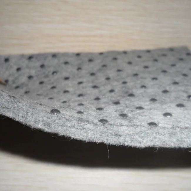 PVC plastic drop coated spunbond non-woven fabric custom anti-slip mat