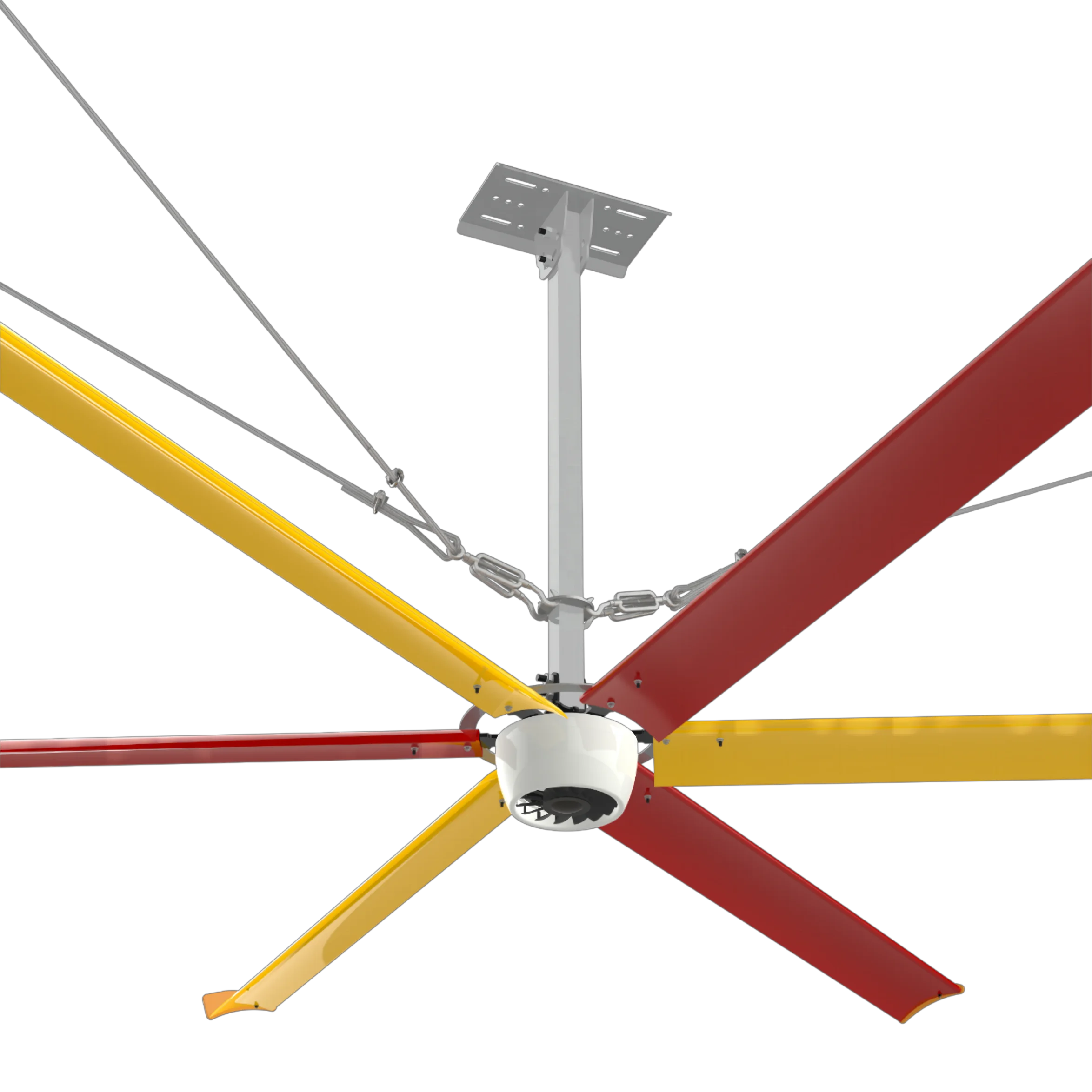 11ft  Large Air Volume 0.5KW Commercial HVLS Ceiling Fans